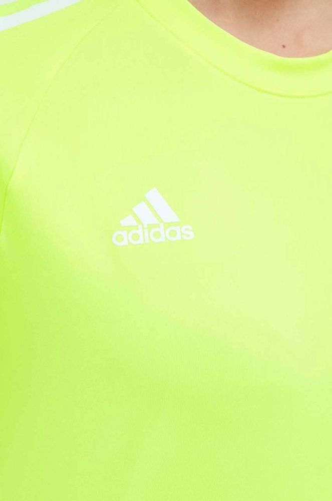 Тренувальна футболка adidas Performance Hilo колір зелений фото 5