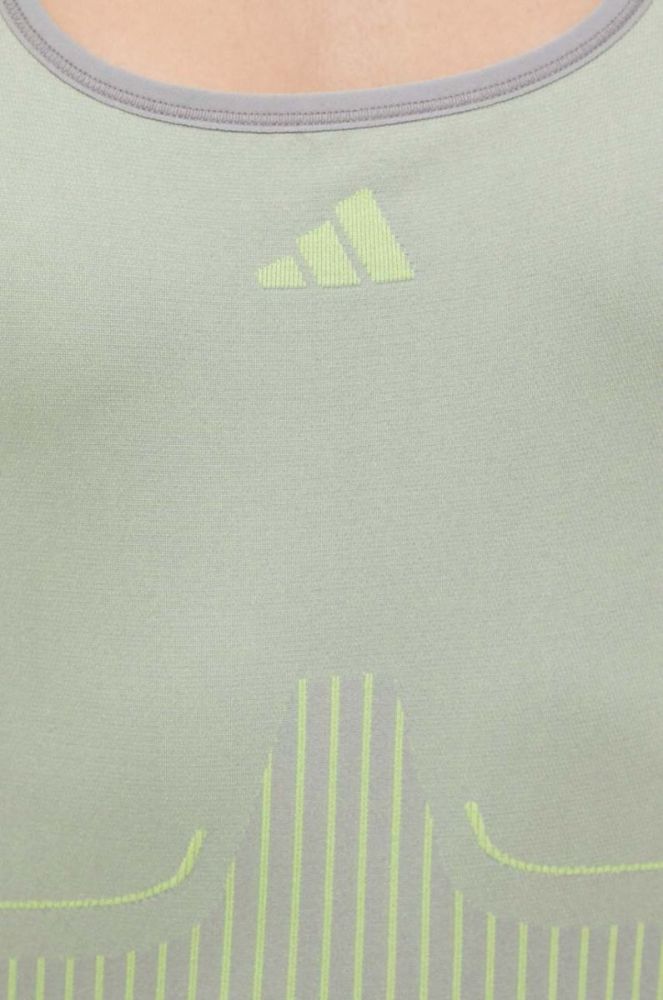 Топ для тренувань adidas Performance колір зелений фото 5