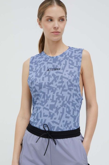 Спортивний топ adidas TERREX Agravic жіночий колір блакитний