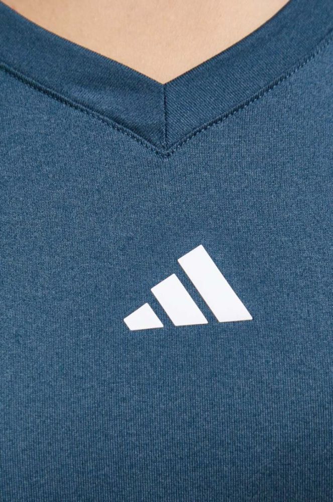 Тренувальна футболка adidas Performance Train Essentials Minimal Branding колір зелений фото 5