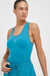 Топ для тренувань adidas by Stella McCartney TruePurpose колір бірюзовий Топ для тренувань adidas by Stella McCartney TruePurpose колір бірюзовий
