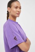 Футболка adidas by Stella McCartney жіночий колір фіолетовий