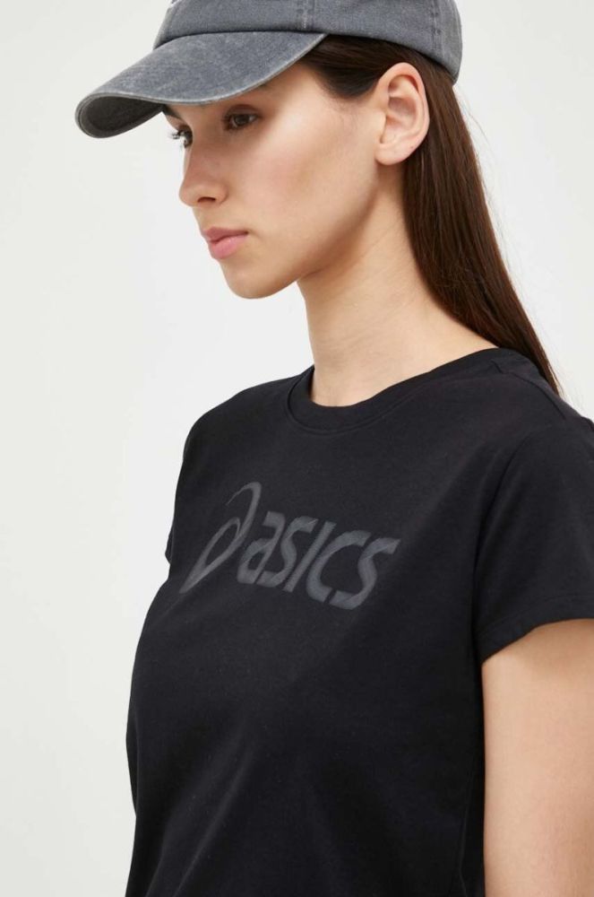 Футболка Asics жіночий колір чорний фото 4