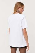 Бавовняна футболка Rotate колір білий (3388887)