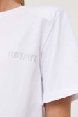 Бавовняна футболка Rotate колір білий (3388887)