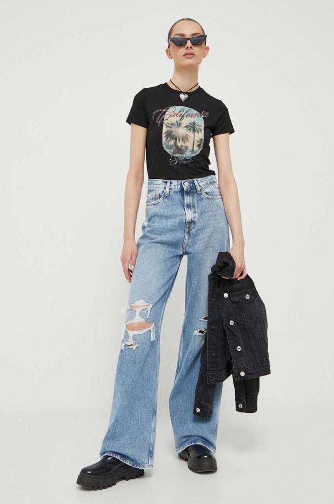 Футболка Guess Originals жіноча колір чорний (3366989) фото 2