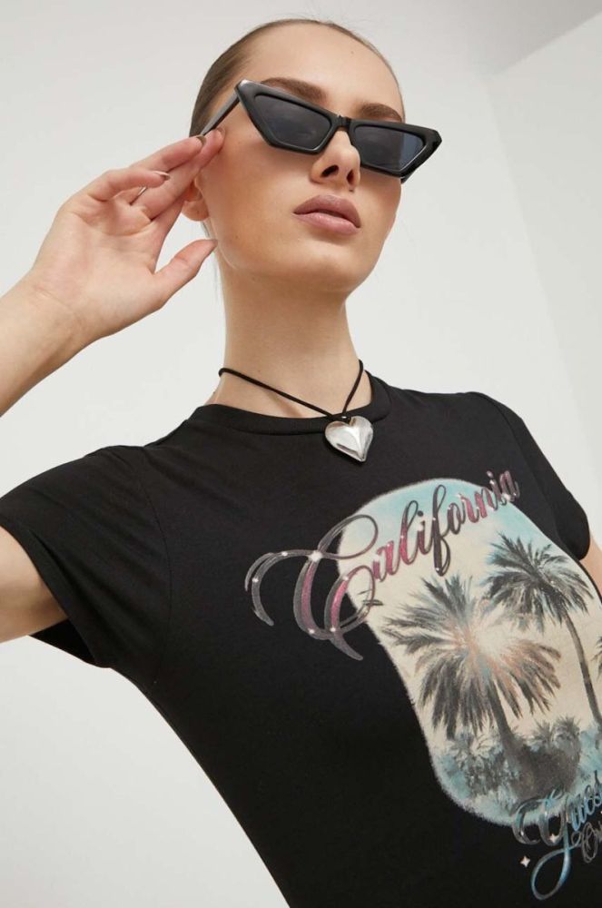 Футболка Guess Originals жіноча колір чорний (3366989) фото 4