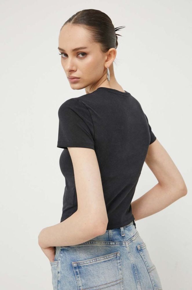 Футболка Guess Originals жіноча колір чорний (3366993) фото 3