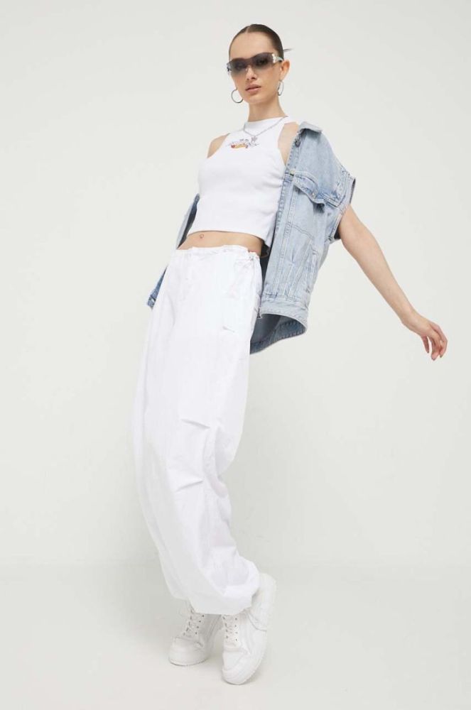 Топ Guess Originals жіночий колір білий (3366997) фото 2