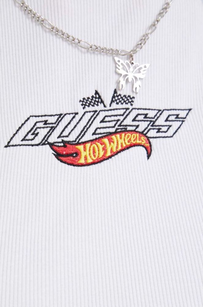 Топ Guess Originals жіночий колір білий (3366997) фото 5