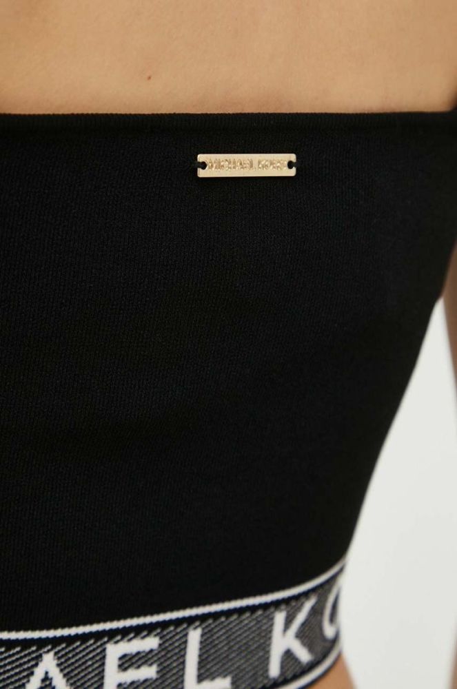 Топ MICHAEL Michael Kors жіночий колір чорний (3426377) фото 5
