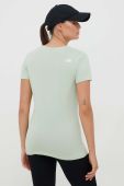 Бавовняна футболка The North Face колір зелений (3398375)