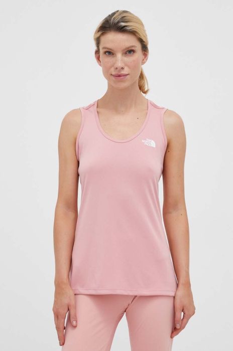 Топ для тренувань The North Face Flex колір рожевий