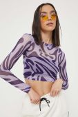 Лонгслів On Vacation жіночий колір фіолетовий
