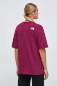 Бавовняна футболка The North Face колір фіолетовий (3583275)