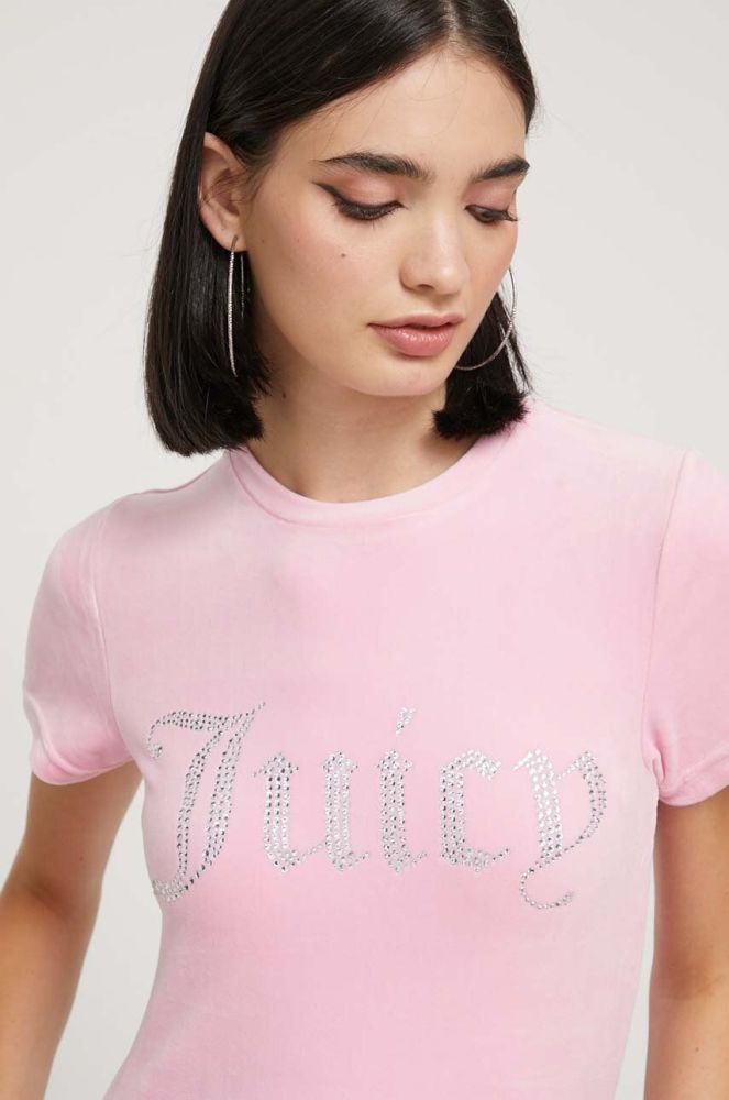 Футболка Juicy Couture жіночий колір рожевий