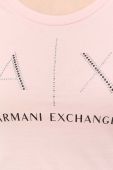 Бавовняна футболка Armani Exchange колір рожевий (3367041)