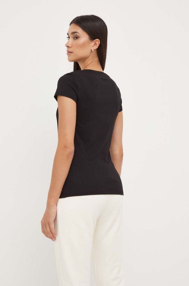 Бавовняна футболка Armani Exchange колір чорний (3435255) фото 2