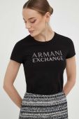 Футболка Armani Exchange жіноча колір чорний (3411966)