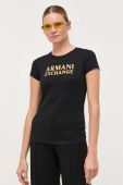 Бавовняна футболка Armani Exchange колір чорний (3360684)