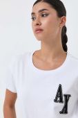 Бавовняна футболка Armani Exchange колір білий (3463955)