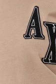 Бавовняна футболка Armani Exchange колір бежевий (3463950)