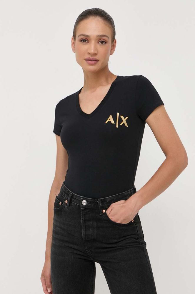 Футболка Armani Exchange жіноча колір чорний (3363476)