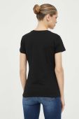 Бавовняна футболка Liu Jo колір чорний (3339043)