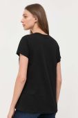 Бавовняна футболка Liu Jo колір чорний (3339211)