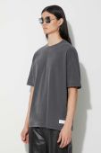 Бавовняна футболка Samsoe Samsoe колір сірий (3558848)