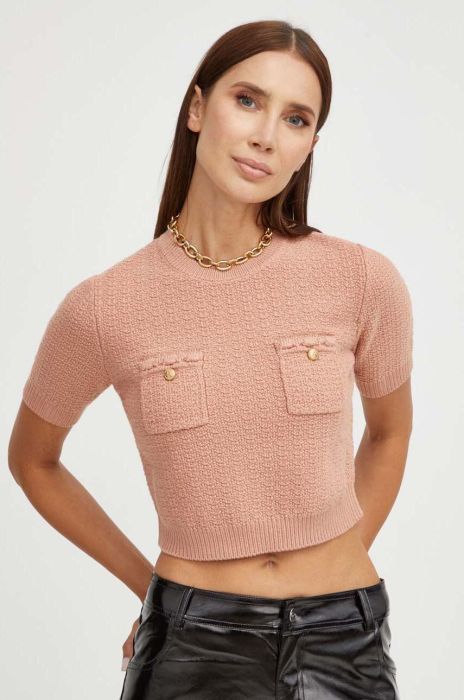 Светр з домішкою вовни Elisabetta Franchi жіночий колір бежевий (3568858)