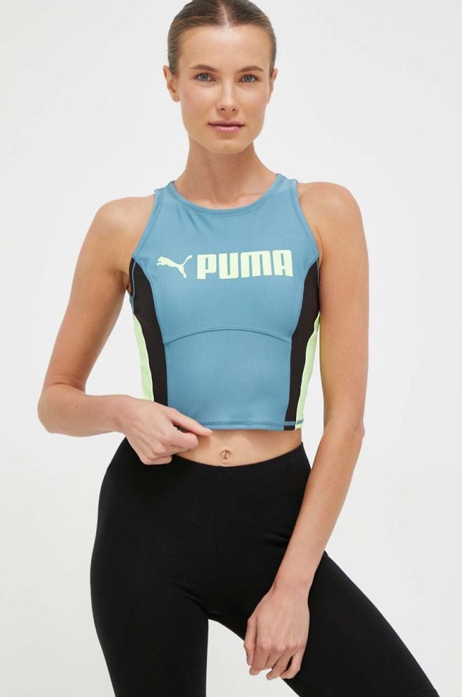 Топ для тренувань Puma Fit Eversculpt колір бірюзовий