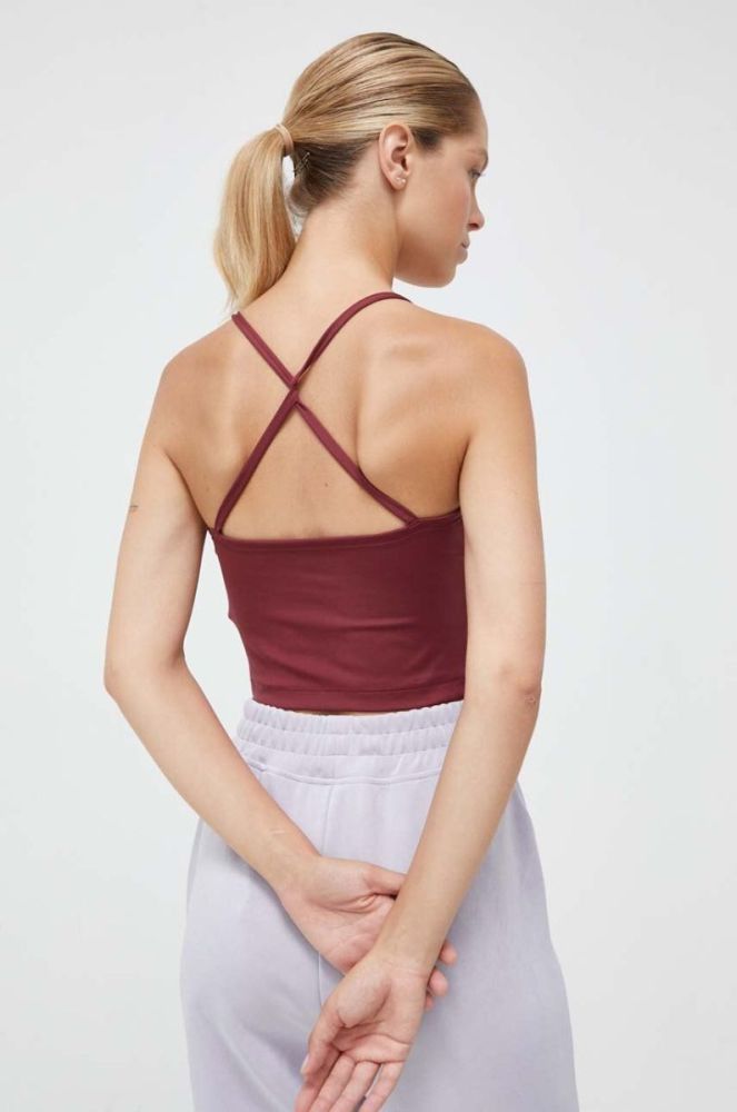 Топ для йоги Puma Studio Ultrabare колір бордовий фото 3