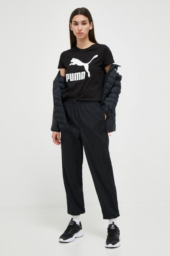 Бавовняна футболка Puma колір чорний (3542792) фото 2