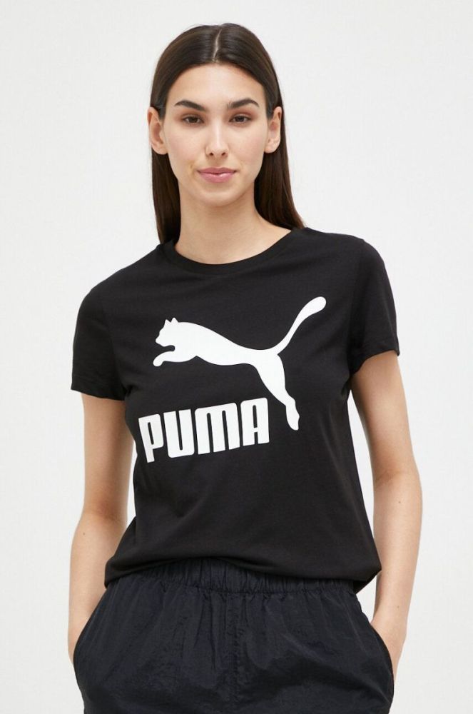 Бавовняна футболка Puma колір чорний (3542792) фото 4
