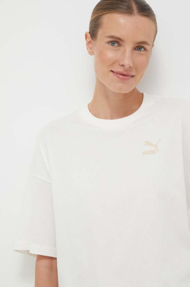 Бавовняна футболка Puma колір бежевий (3463993) фото 3