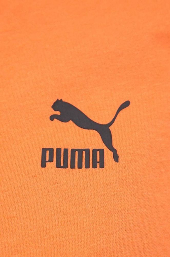 Бавовняна футболка Puma колір помаранчевий фото 5