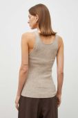 Вовняний топ Herskind колір бежевий