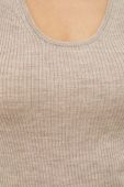 Вовняний топ Herskind колір бежевий