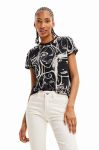 Бавовняна футболка Desigual колір чорний (3422298)