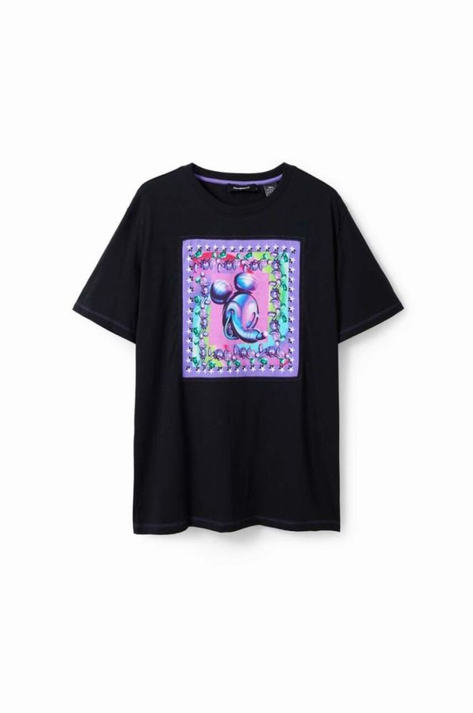 Бавовняна футболка Desigual x Disney колір чорний (3479468) фото 5