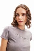 Бавовняна футболка Desigual колір сірий (3411985)