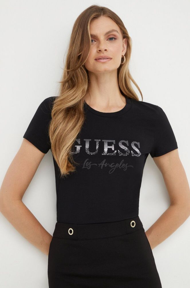 Футболка Guess жіночий колір чорний (3551622)