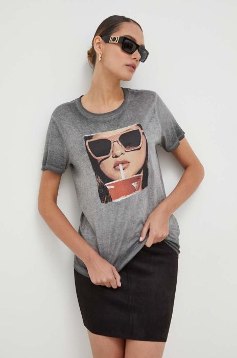 Футболка Guess жіночий колір сірий (3598882)