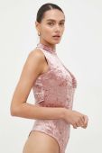 Боді Guess жіночі колір рожевий півгольф