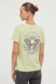 Бавовняна футболка Vans колір зелений (3478365)
