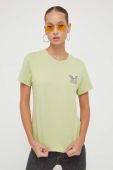 Бавовняна футболка Vans колір зелений (3478365)
