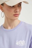Бавовняна футболка Vans колір фіолетовий (3377050)