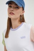 Бавовняна футболка Vans колір білий (3493792)