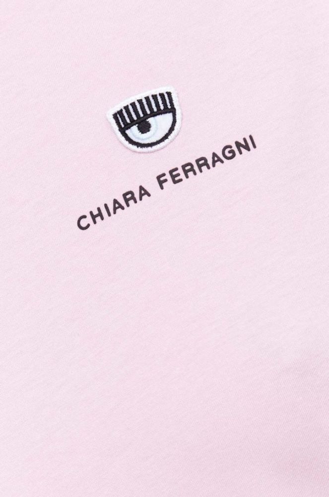 Бавовняна футболка Chiara Ferragni колір рожевий (3501764) фото 5